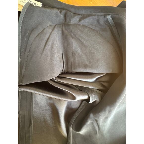 Sonia Rykiel Paris Black Viscose Satin Tailored Blazer button up Suit Jacket 38 - Picture 13 of 14